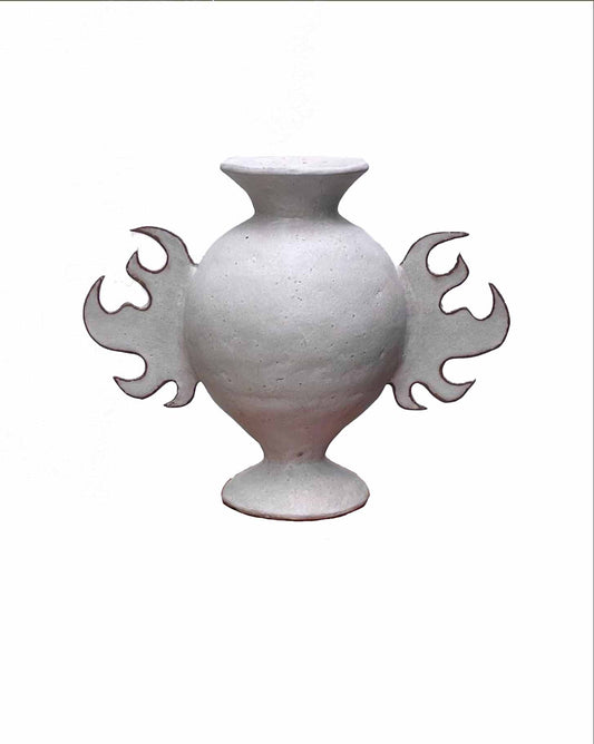 FLAME IVORY VASE by ISABELLA WELLS