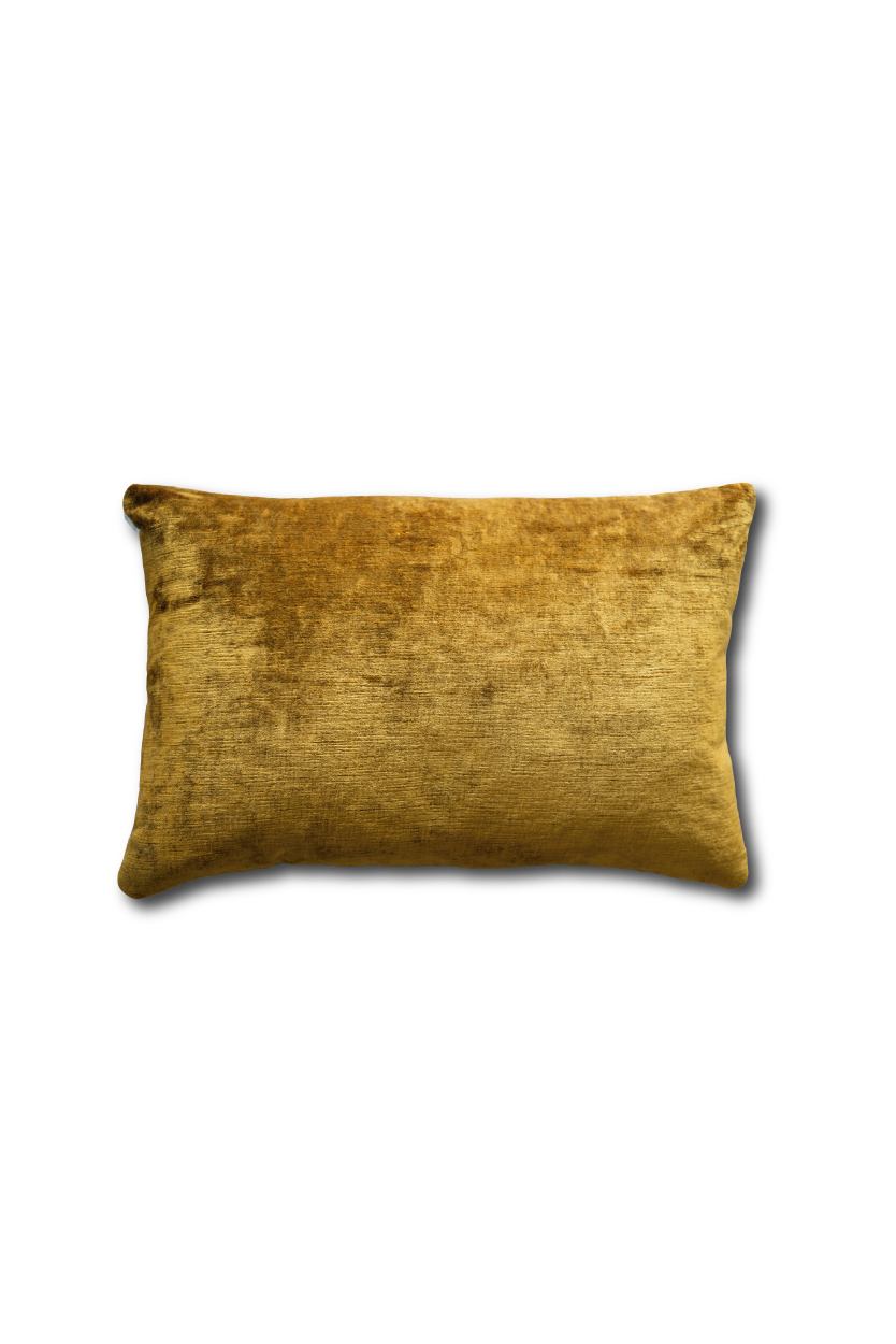 MARIGOLD TEXTURED VELVET CUSHION