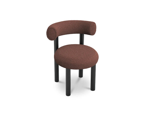 TOM DIXON FAT DINING CHAIR ELLE 350 | TERRACOTTA BOUCLE