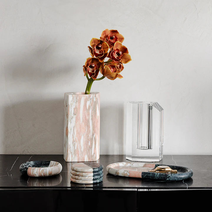 GREG NATALE 1978 NORWEIGAN ROSE MARBLE VASE