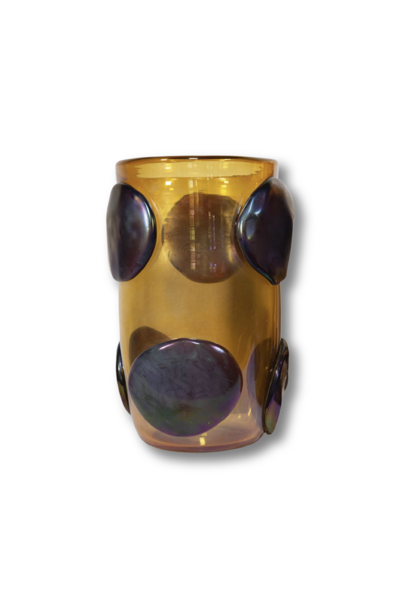 ITALIAN MURANO VASE AMBER Manyara Home
