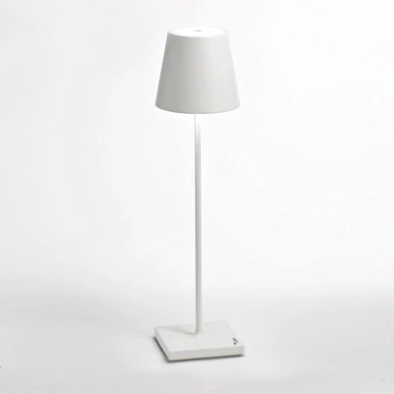 WHITE POLDINA MICRO PORTABLE TABLE LAMP
