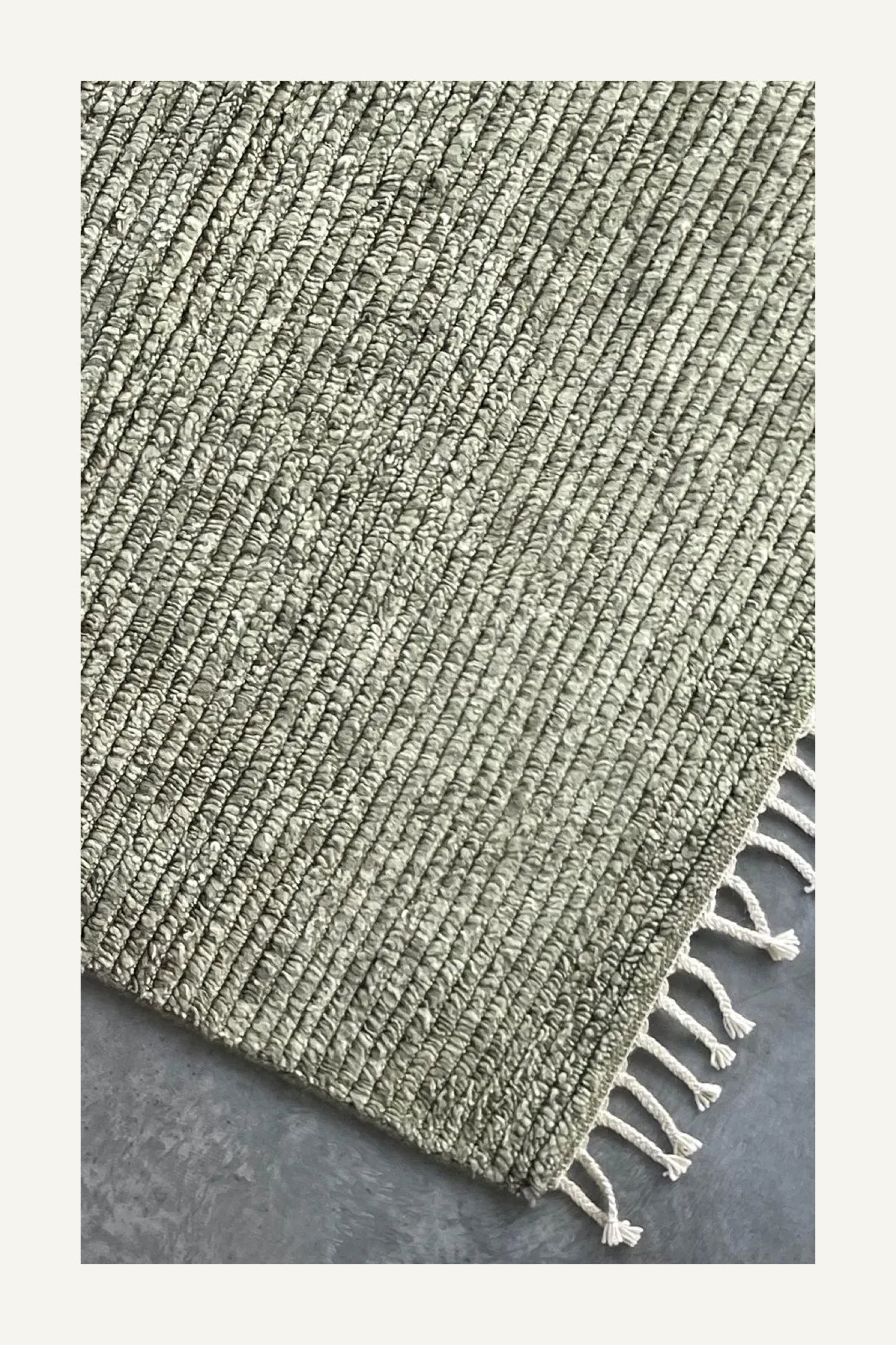 OLIVE SHAGGY FLOOR RUG (PREORDER) Manyara Home