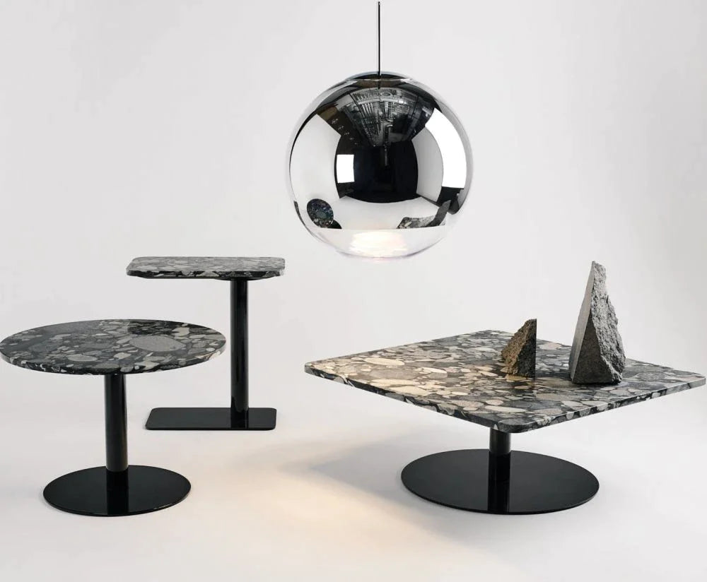 TOM DIXON FLASH STONE TABLE CIRCLE